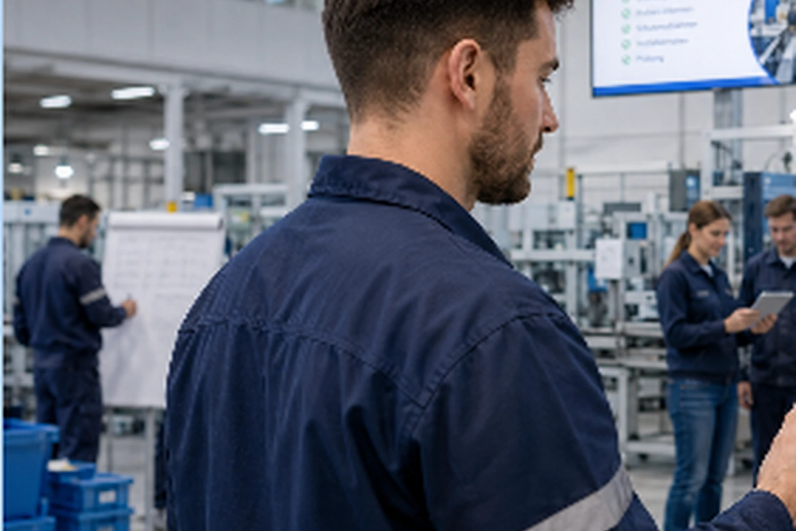 Sicherheitsunterweisung in der Produktion mit Erfassung am Terminal